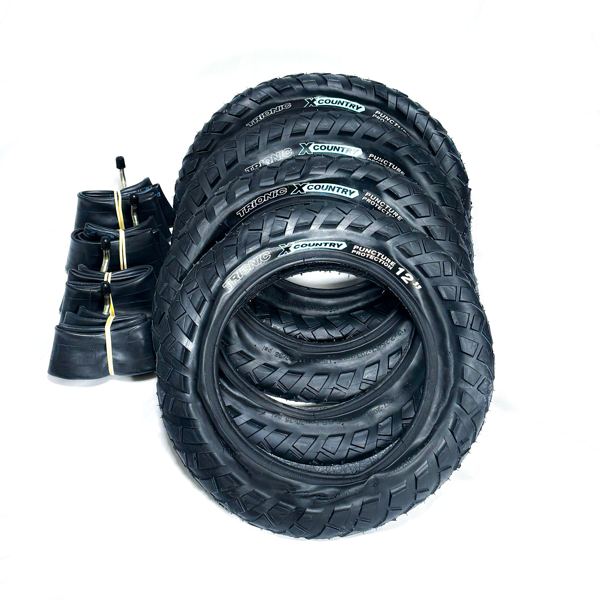 12" X-Country paket inkl. 4x däck + 4x slang